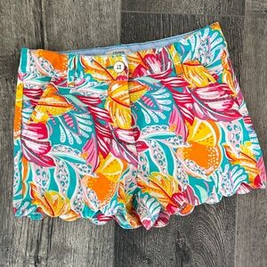 Crown & Ivy Floral Print Girls Short Size 10